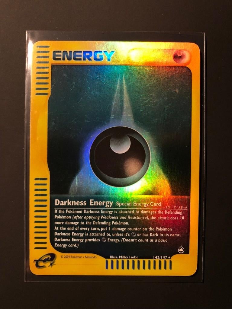 Darkness energy reverse holo aquapolis, Ophalen of Verzenden, Nieuw, Losse kaart