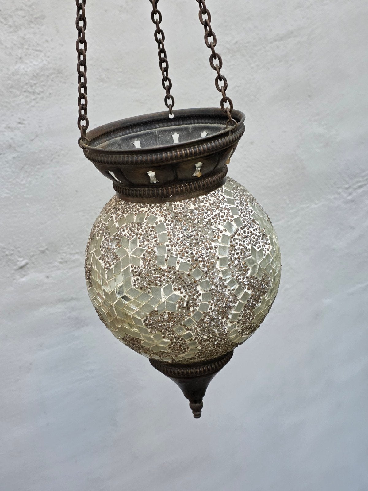Hanglamp Oosters (voor kaarsje), Ophalen, Zo goed als nieuw, Glas, Turks