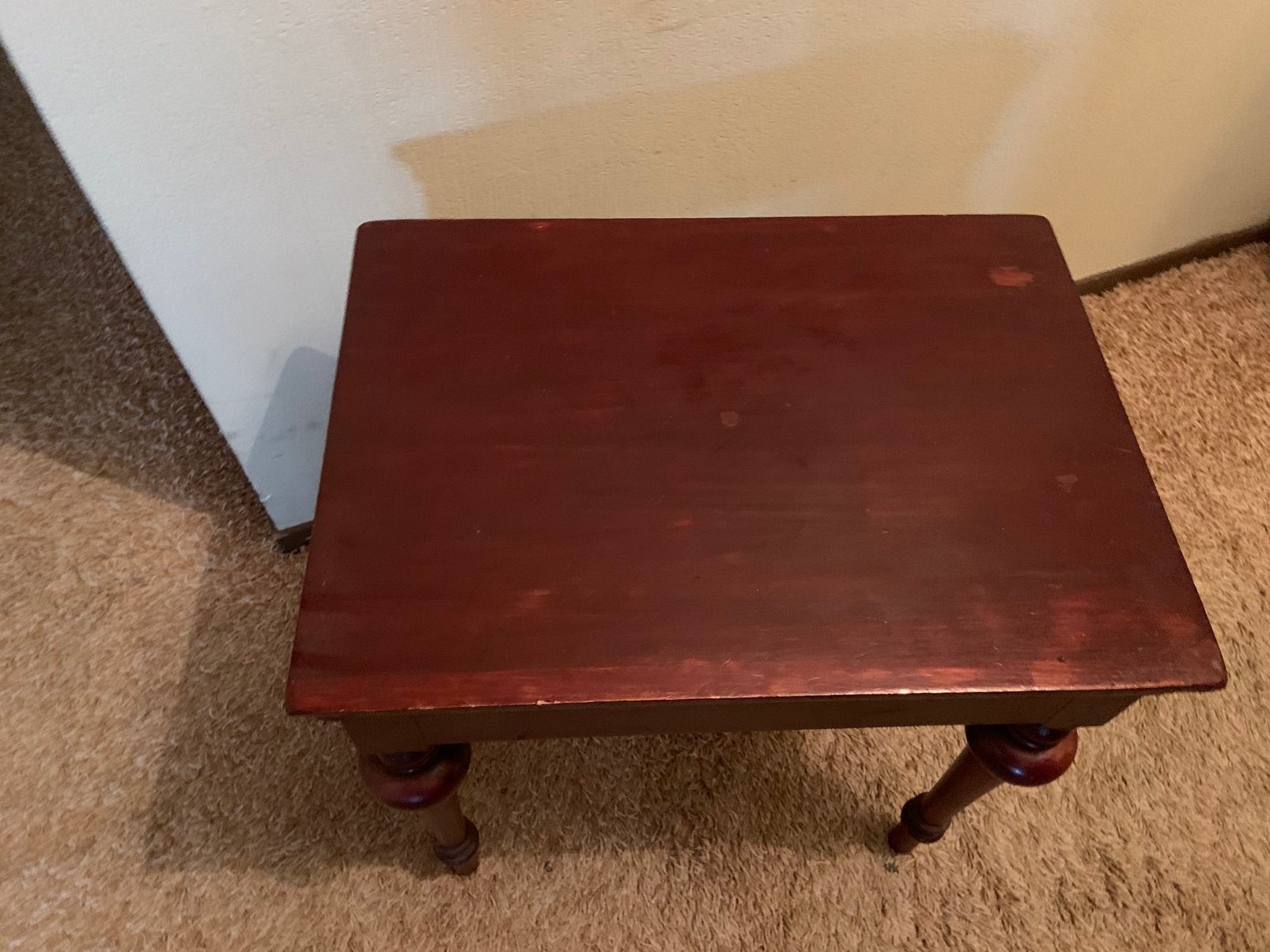 Te koop. Antiek houten bijzettafel, Ophalen