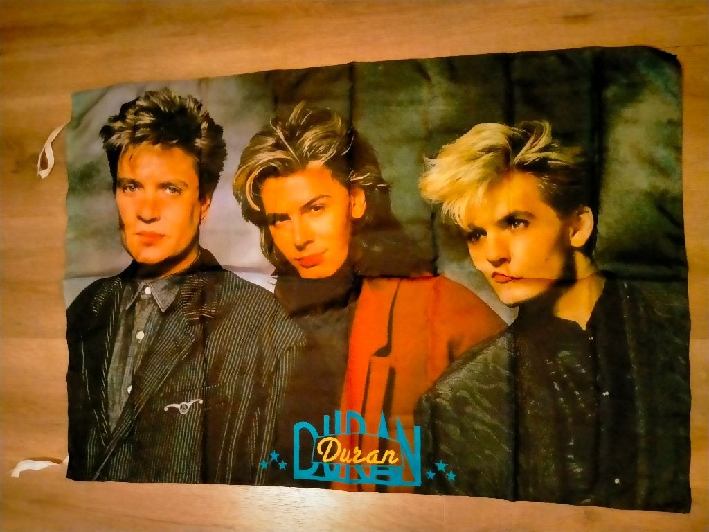 Duran Duran vintage boyband groep muziek vlag RARE, Verzamelen, Muziek, Artiesten en Beroemdheden, Ophalen of Verzenden, Zo goed als nieuw