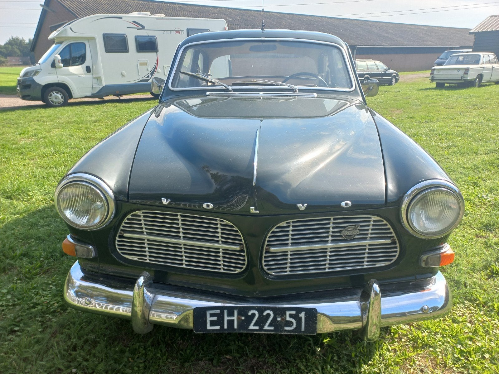 Volvo Amazon B20 motor Open dak 1965 Groen, IN GOEDE STAAT., foto 2