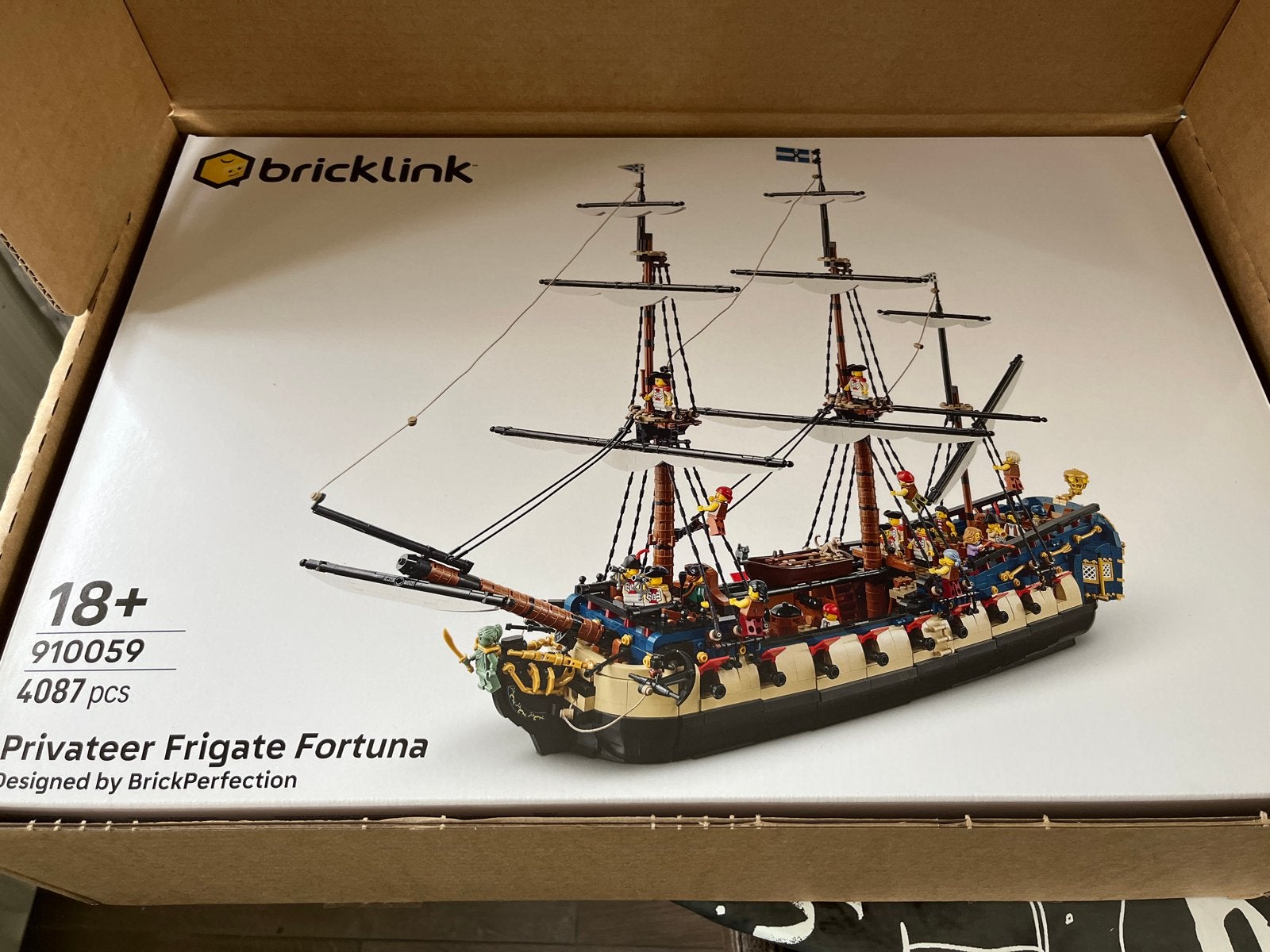 Bricklink Privateer Frigate Fortuna LEGO 910059 (4087 stuks)