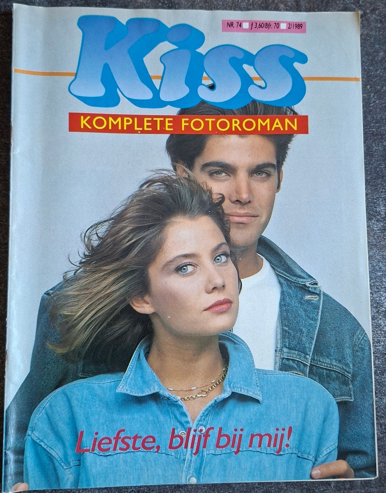 Kiss Fotoroman ( Maandblad) nr 74 (2/1989) Vintage, Ophalen of Verzenden, 1980 tot heden, Tijdschrift