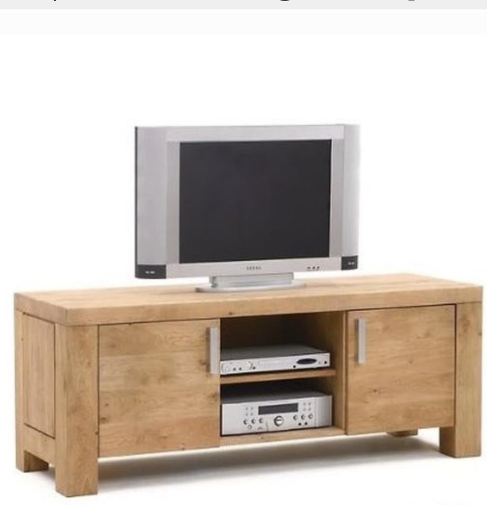 Eiken kasten van Koopmans TV-meubel 1403 160br CBM341, Ophalen of Verzenden, Zo goed als nieuw, Minder dan 100 cm, 25 tot 50 cm