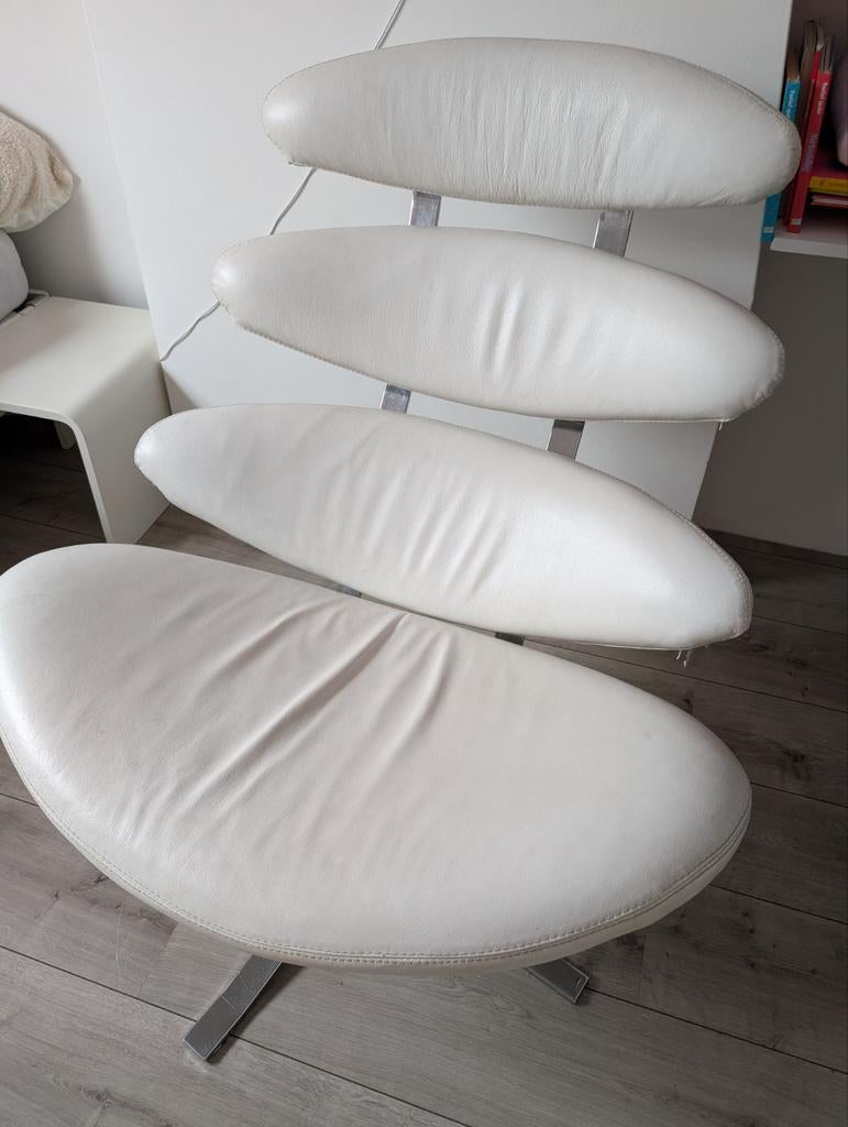 Vintage Corona chair, Huis en Inrichting, Stoelen, Ophalen, Gebruikt, Modern Design, Wit