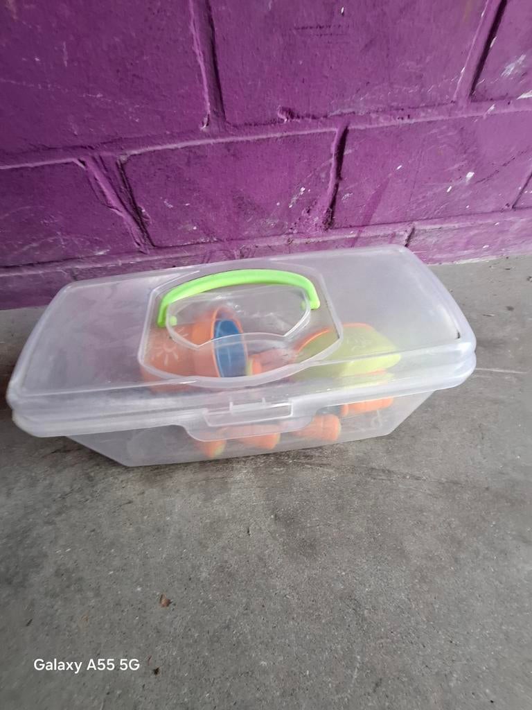 Zandbak speelgoed set in handige opbergbox, Ophalen of Verzenden