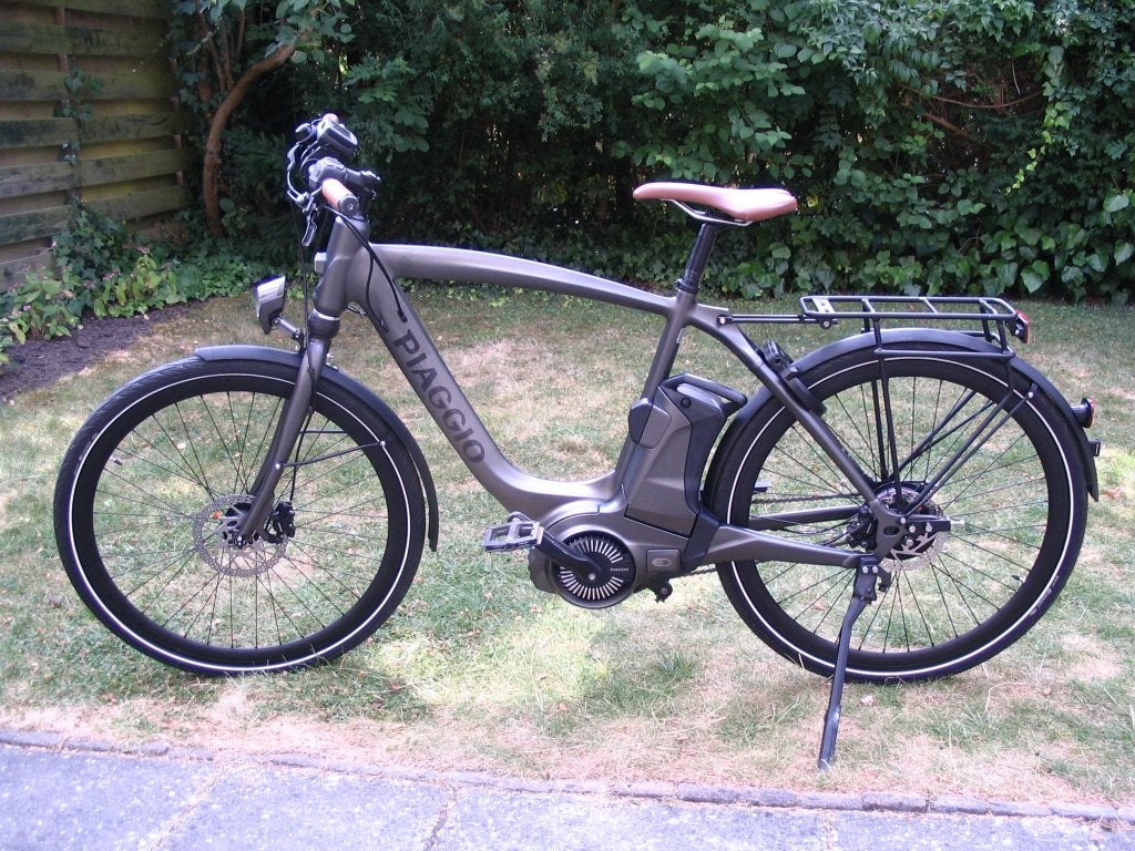 Piaggio e-bike herenfiets (54 cm) met 200 km(!), Fietsen en Brommers, Elektrische fietsen, Zo goed als nieuw, 51 tot 55 cm, 50 km per accu of meer