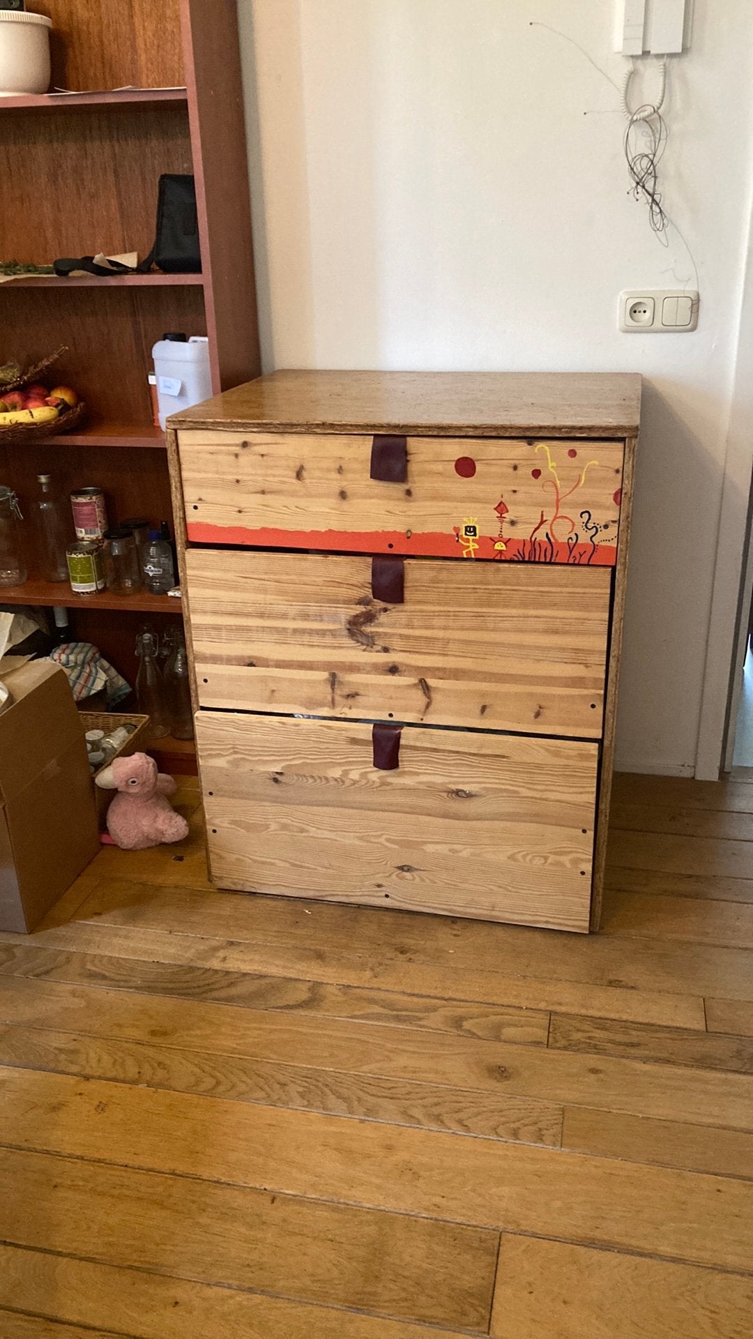 Ladekast, Ophalen, 50 tot 100 cm, Zo goed als nieuw, 3 of 4 laden