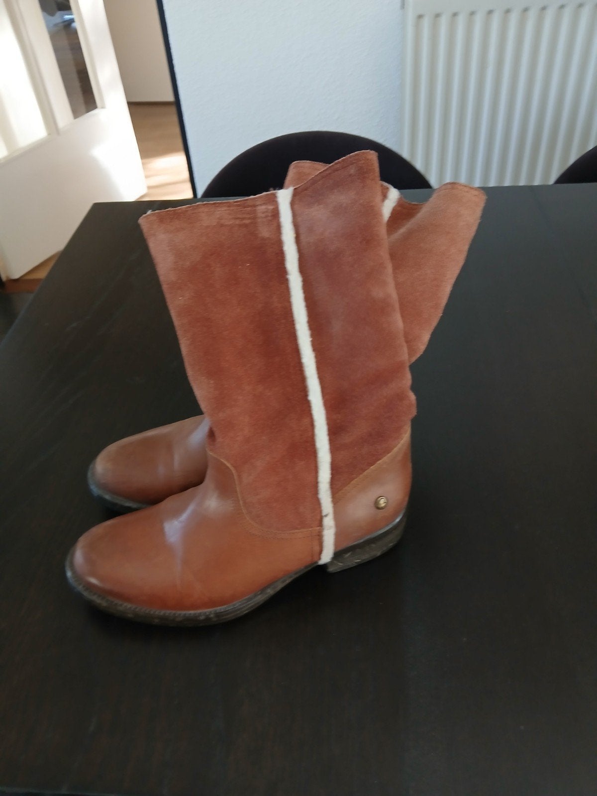 Mooie Blink laarzen,bont gevoerd maat 39., Hoge laarzen, Bruin, Ophalen of Verzenden, Zo goed als nieuw