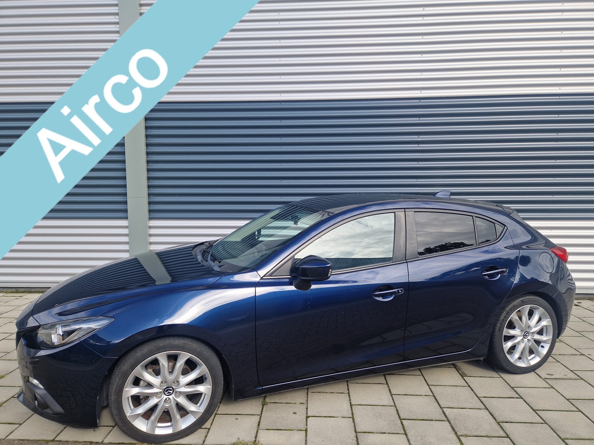 Mazda 3 2.0 GT-M , Climatronic, HeadUp display, Cruise-contr, Auto's, Voorwielaandrijving, Gebruikt, 4 cilinders, Blauw