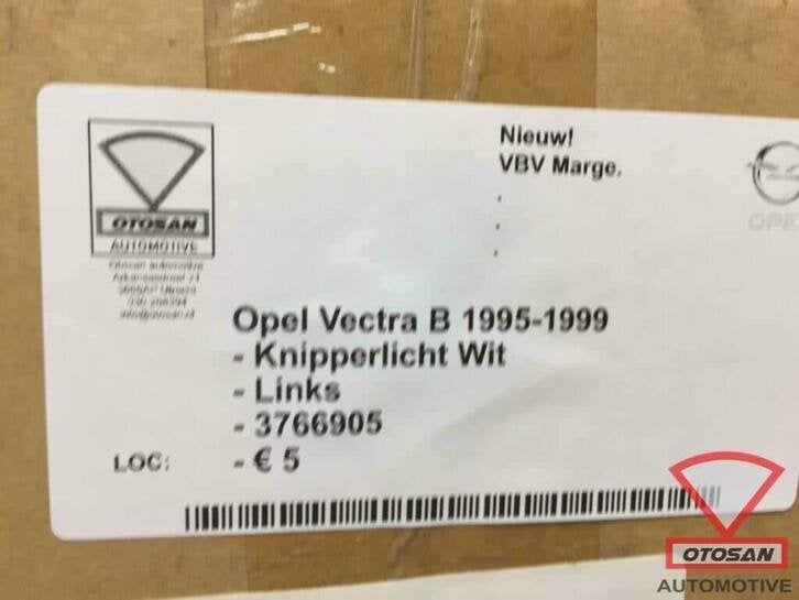 opel vectra b 1995 1999 knipperlicht nieuw! links 3766905, Ophalen of Verzenden, Kontakt@opel-infoservice.de, Opel, Bahnhofsplatz 1
65423  Russelsheim am Main, DE