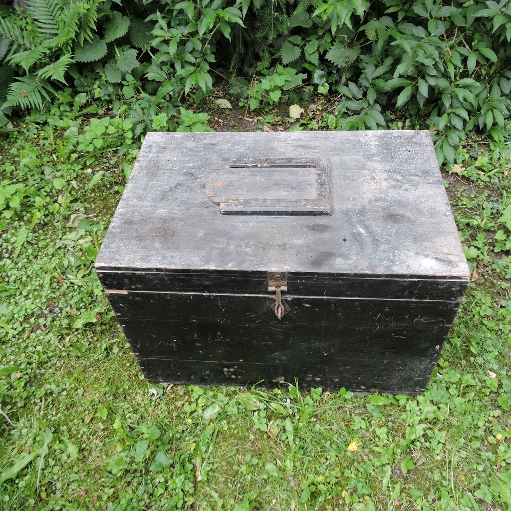 Mooie oude houten kist 40 x 60 cm, Ophalen, Minder dan 50 cm, 50 tot 100 cm, Zo goed als nieuw