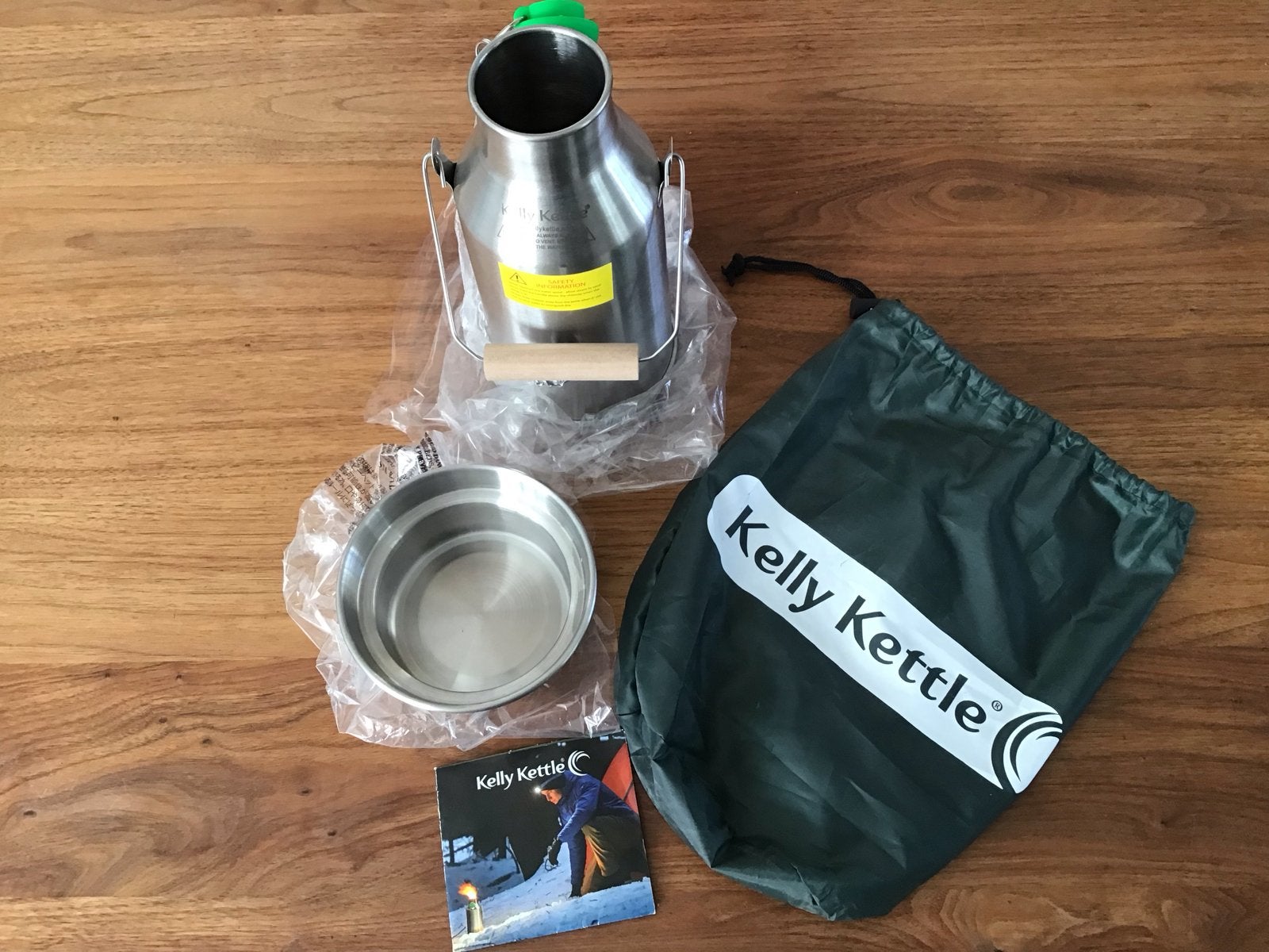 Nieuwe Kelly Kettle Base Camp RVS Waterkoker 1.6L, Caravans en Kamperen, Ophalen of Verzenden, Nieuw