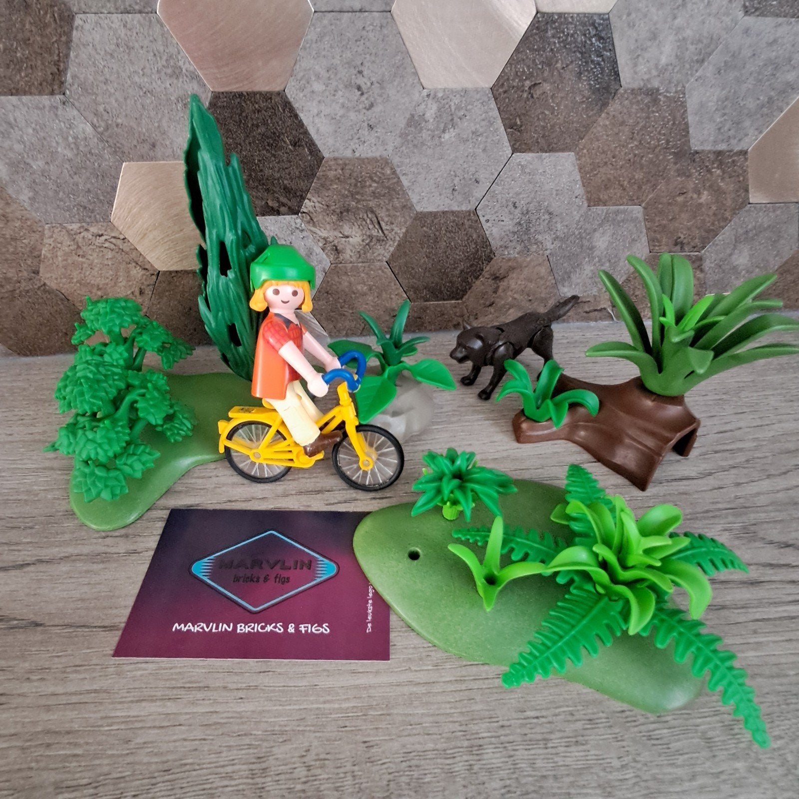 Playmobil bos scène met wolf, Playmobilhof 69, Lelystad, Overige typen, Info@playmobil.nl, Ophalen of Verzenden
