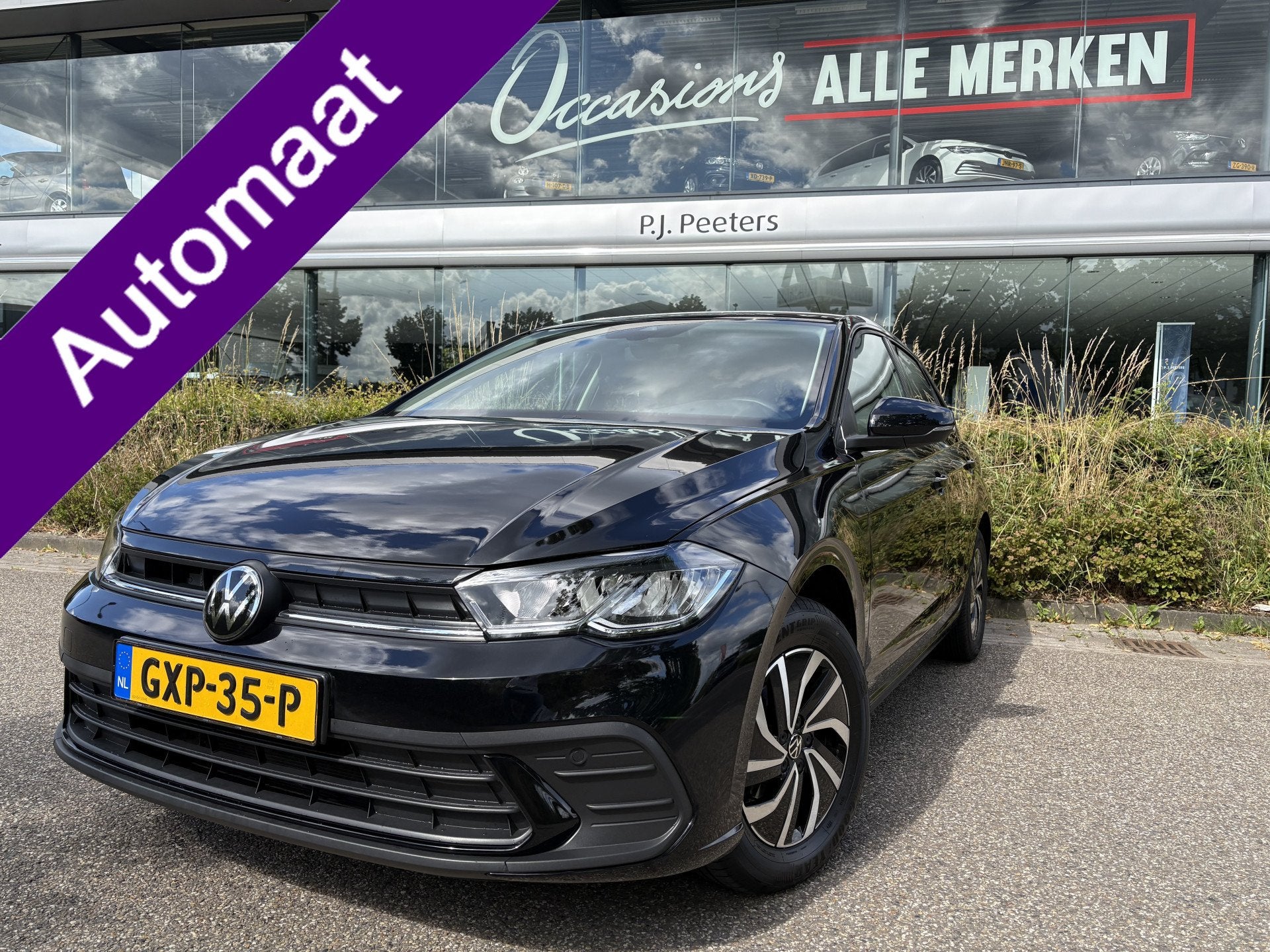 Volkswagen Polo 1.0 TSI Life Edition Achteruitrijcamera - Ai, Stof, Gebruikt, Euro 6, Zwart