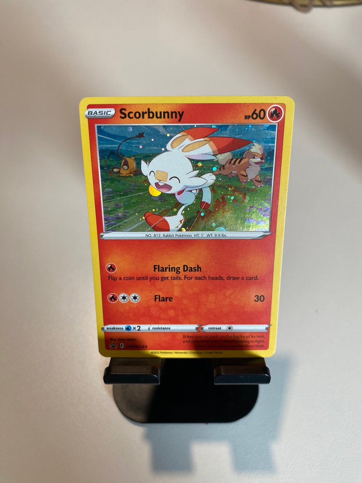 Scorbunny Holo Promo Nm, Ophalen of Verzenden, Zo goed als nieuw