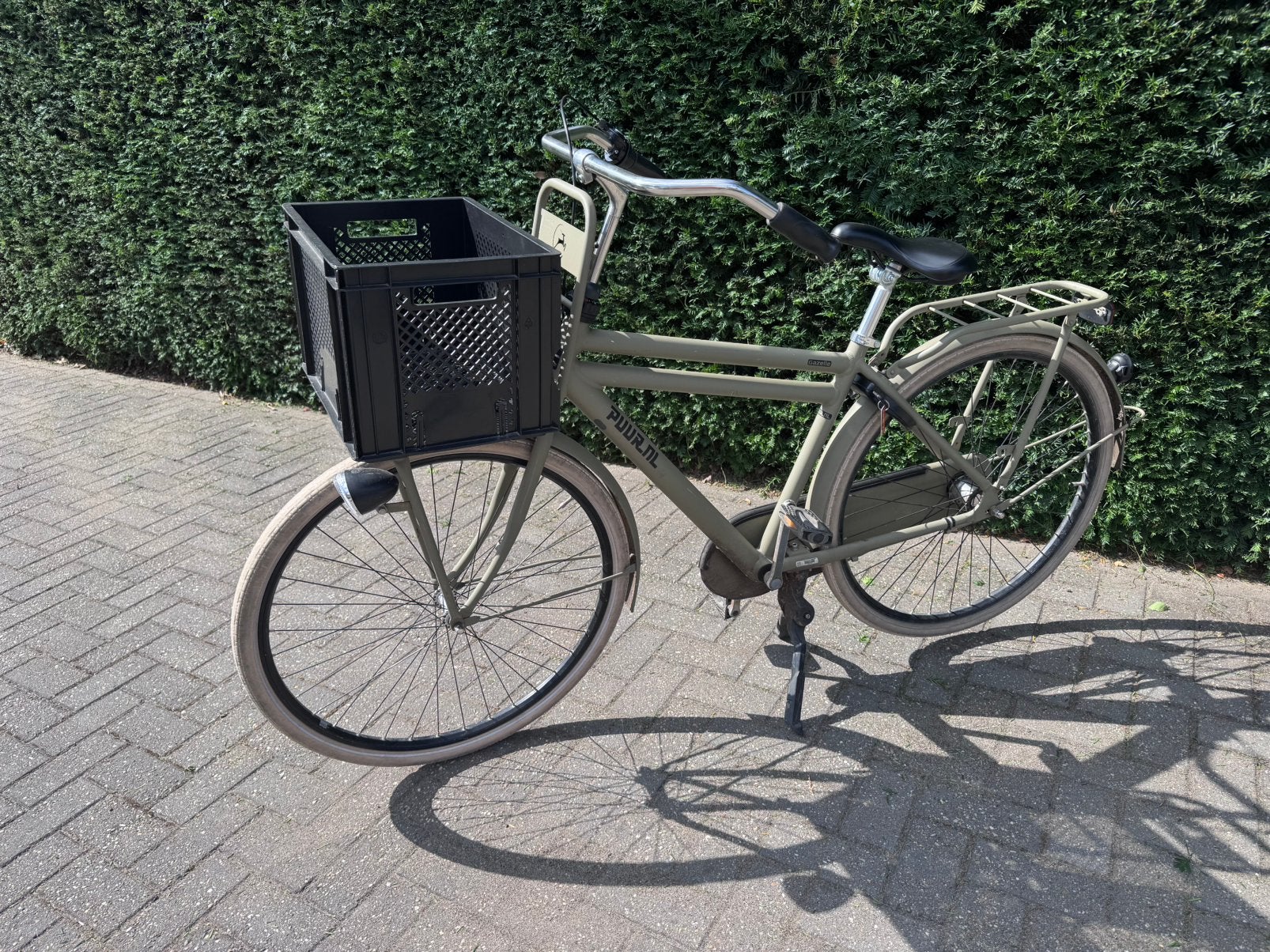 Gazelle Puur, Maat 49, Grey Olive Mat, Ophalen, Terugtraprem, Gebruikt, Versnellingen