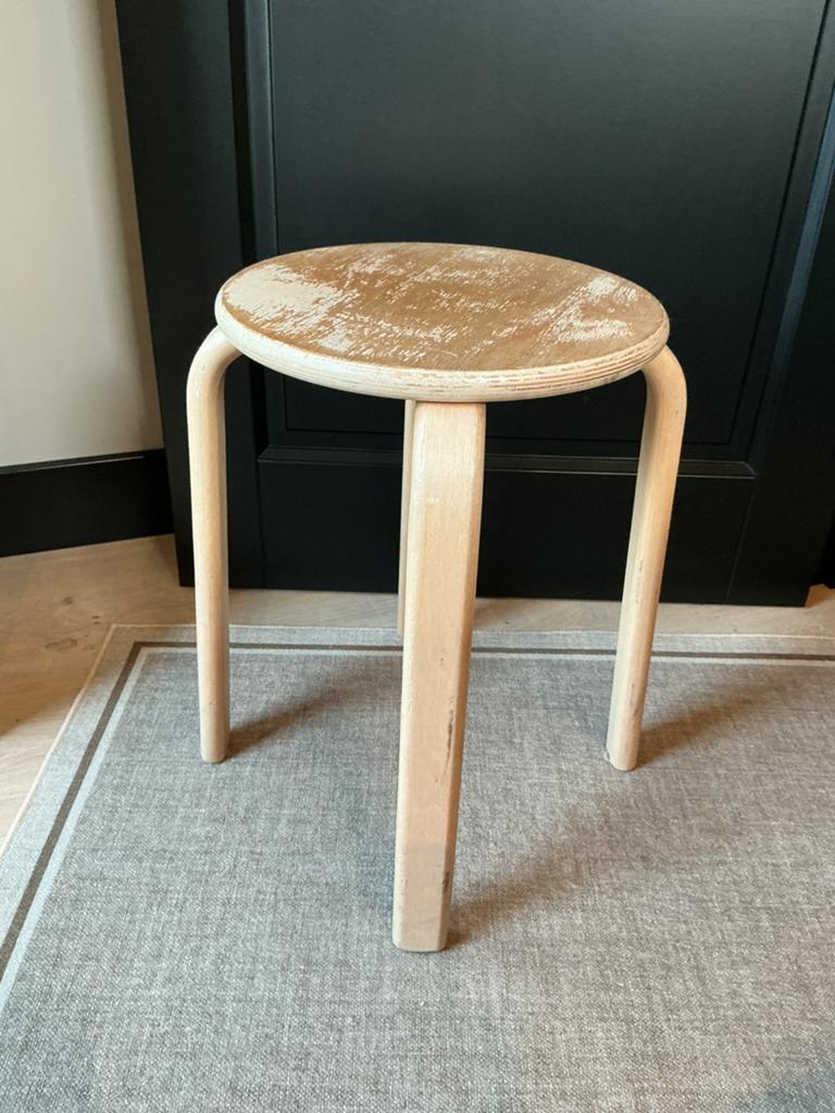 Ikea Frosta houten kruk, Ophalen of Verzenden, Gebruikt, Hout
