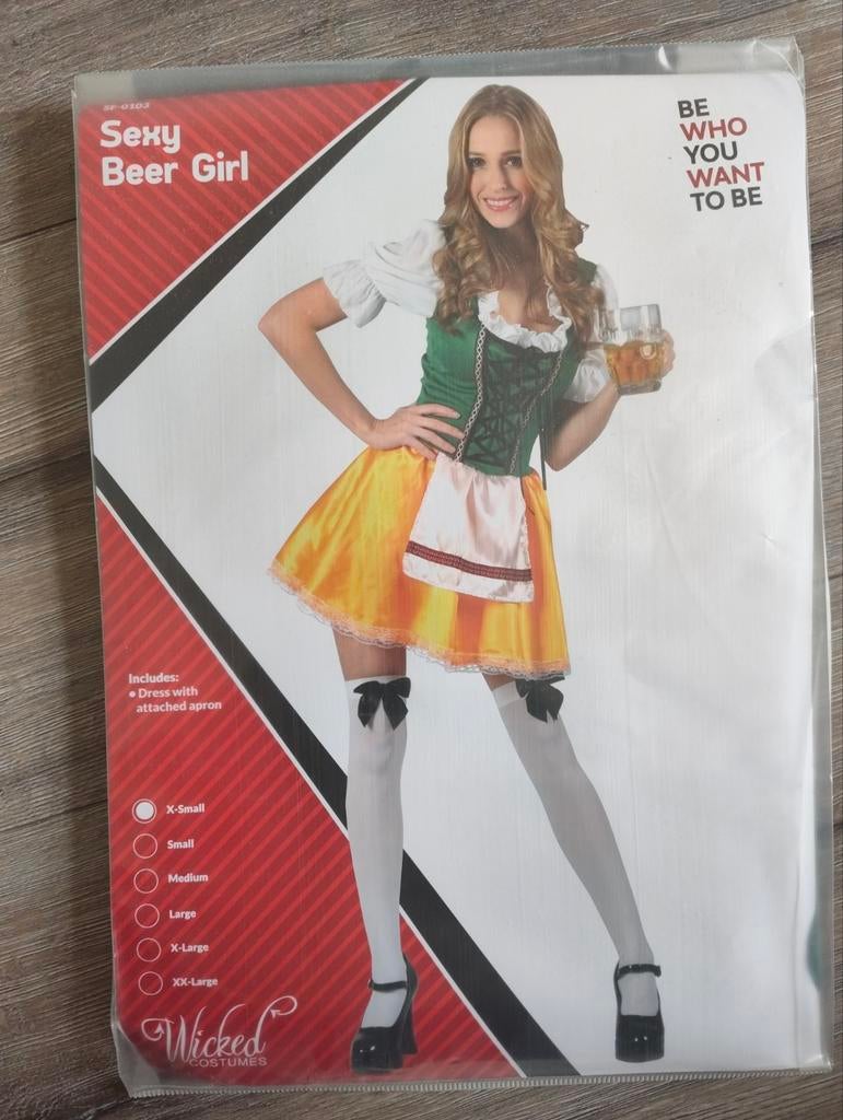 Oktoberfest / bierfest jurkje XS, Kleding | Dames, Carnavalskleding en Feestkleding, Ophalen of Verzenden, Nieuw, Maat 34 (XS) of kleiner