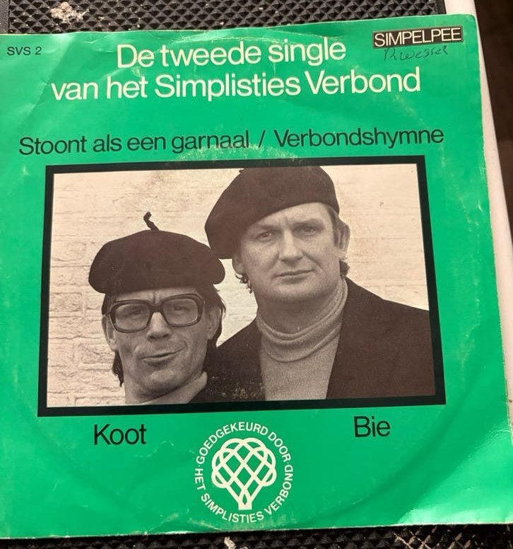 Simplisties Verbond - Stoont als een garnaal / Verbondshymne, Cd's en Dvd's, Vinyl Singles, Gebruikt, 7 inch, Single, Ophalen of Verzenden