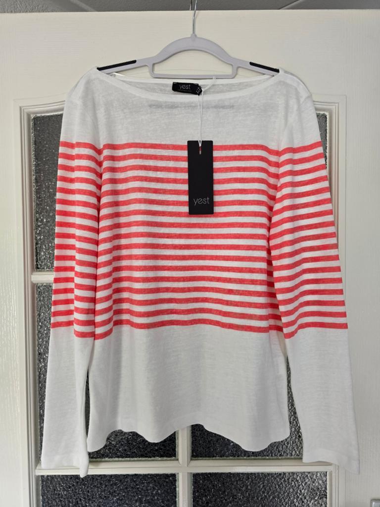 Nieuw truitje yest xl koraal wit, Ophalen of Verzenden, Nieuw, Maat 46/48 (XL) of groter, Wit