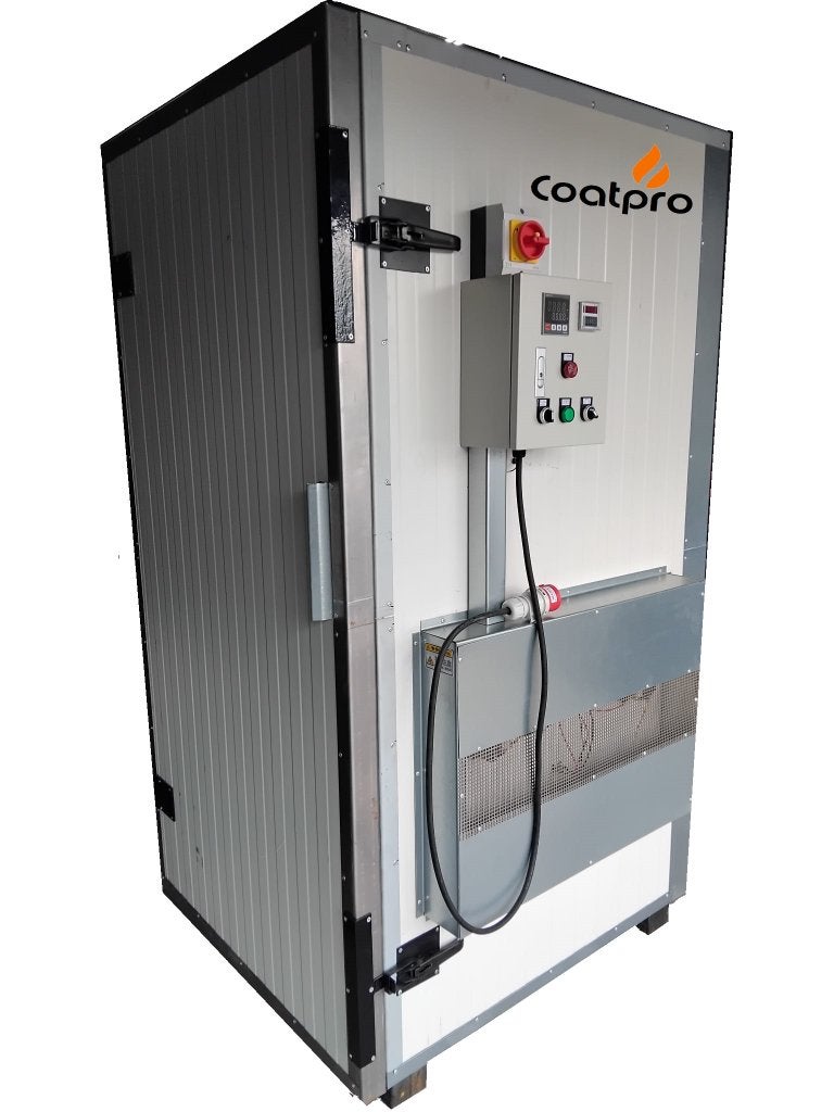 poedercoat oven, Ophalen, Hete lucht, 60 cm of meer, Nieuw