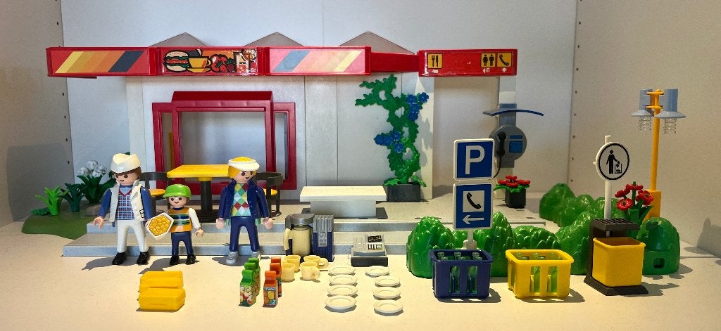 3254 Playmobil Wegrestaurant, Gebruikt, Gebouw, Complete set, Ophalen of Verzenden