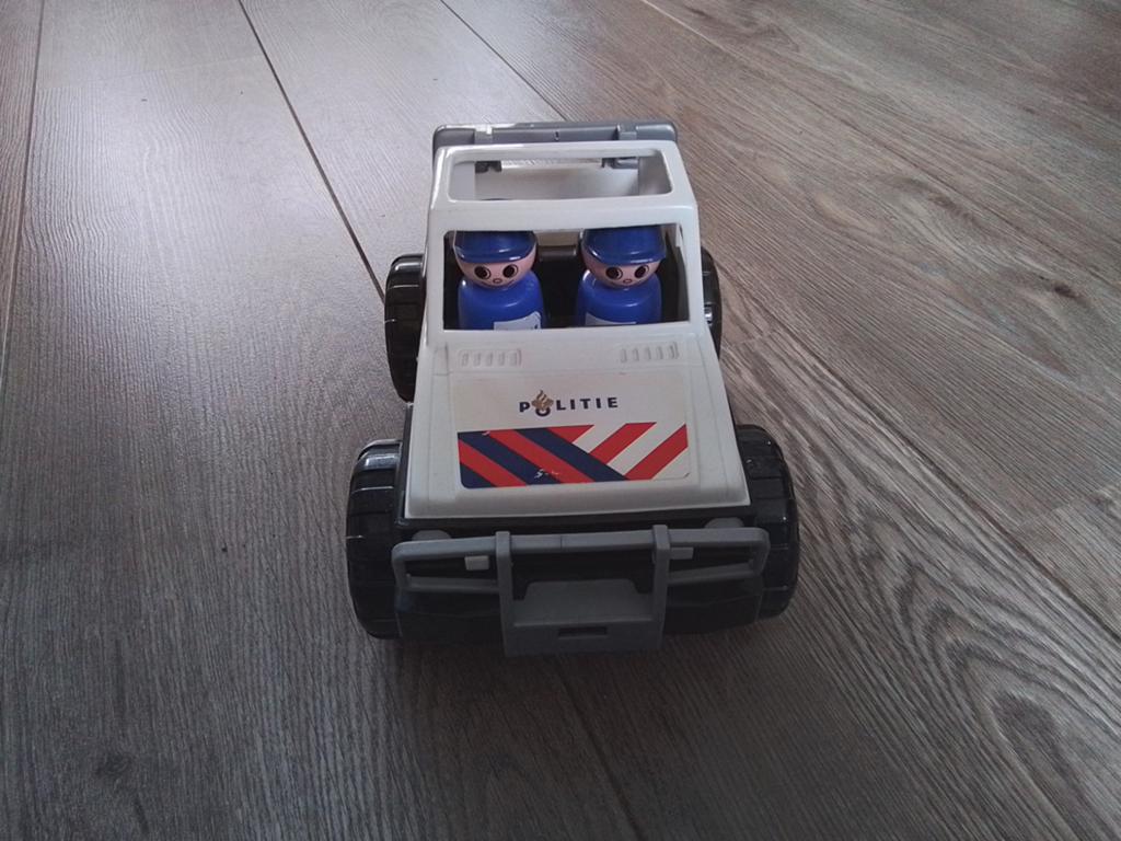 Politie Jeep met 2 Agenten, Ophalen of Verzenden, Gebruikt