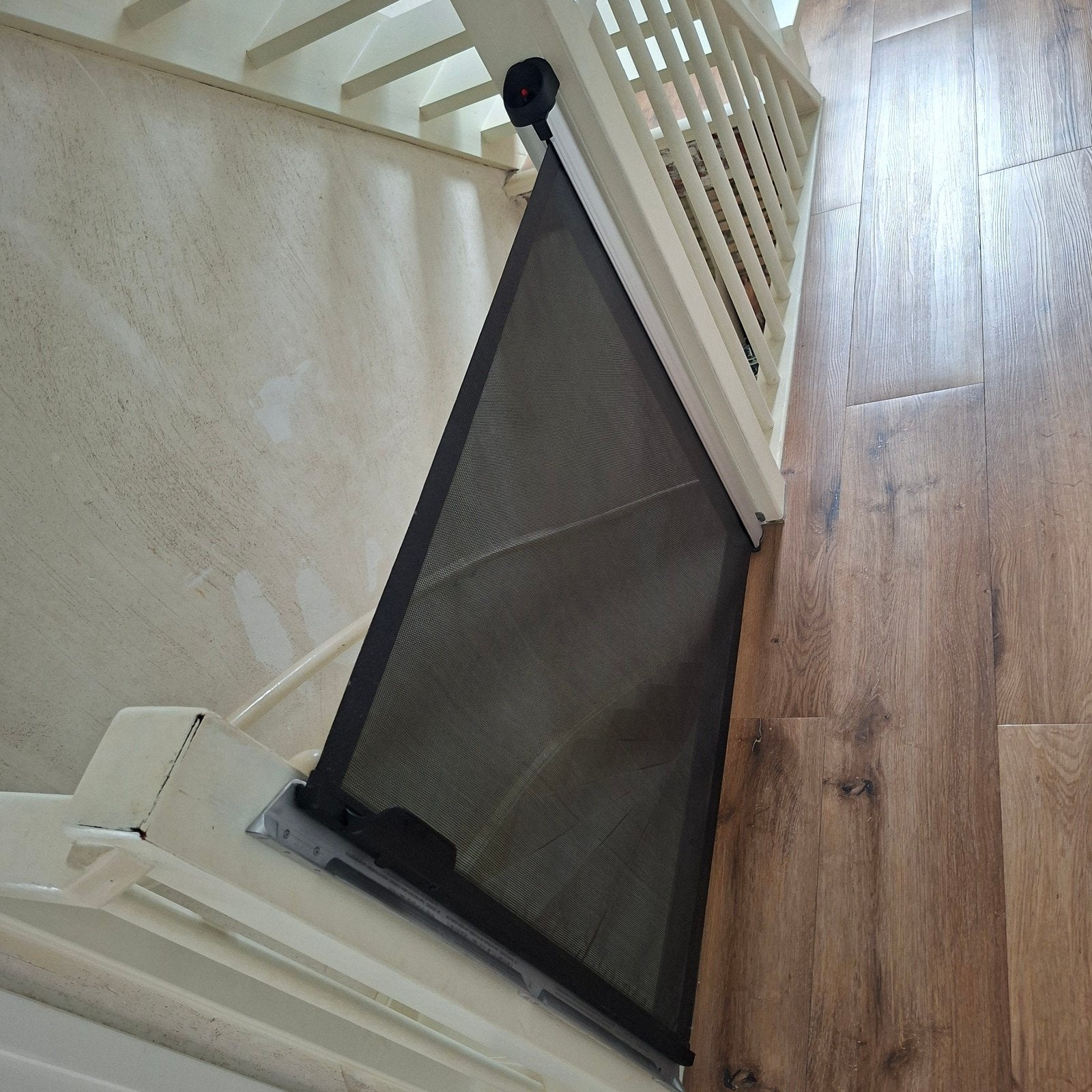 kiddyguard traphekje, Kinderen en Baby's, Traphekjes, Ophalen of Verzenden, Zo goed als nieuw, 100 tot 115 cm, Oprolhekje
