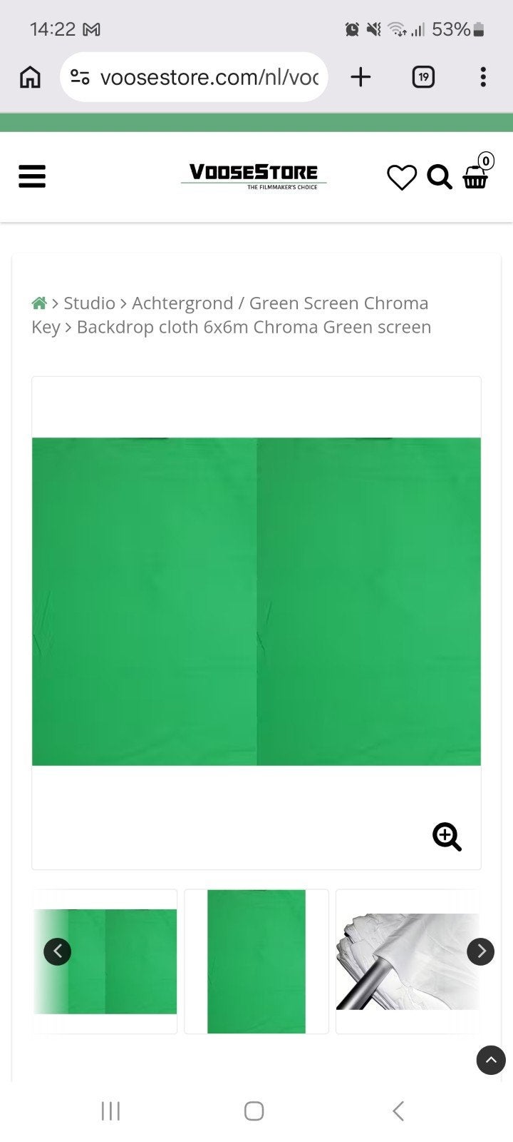 Chroma Green Screen Achtergronddoek 6x6m, Audio, Tv en Foto, Fotografie | Fotostudio en Toebehoren, Gebruikt, Achtergrond, Overige merken
