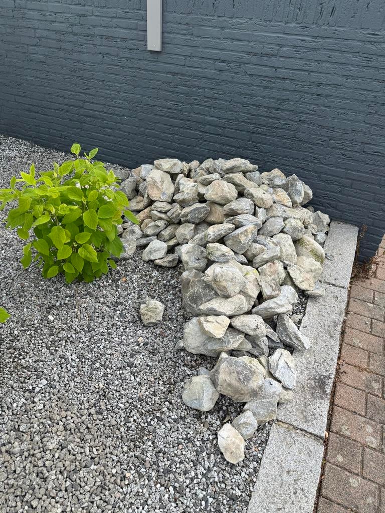 Gratis Grijze Basalt Keien en graniet split, Tuin en Terras, Ophalen, Gebruikt, Kei, Basalt