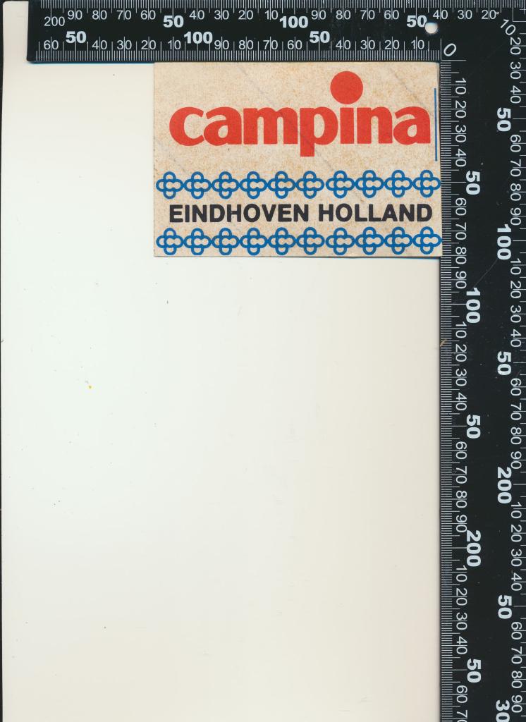 Sticker: Campina - Eindhoven, Ophalen of Verzenden, Zo goed als nieuw, Bedrijf of Vereniging