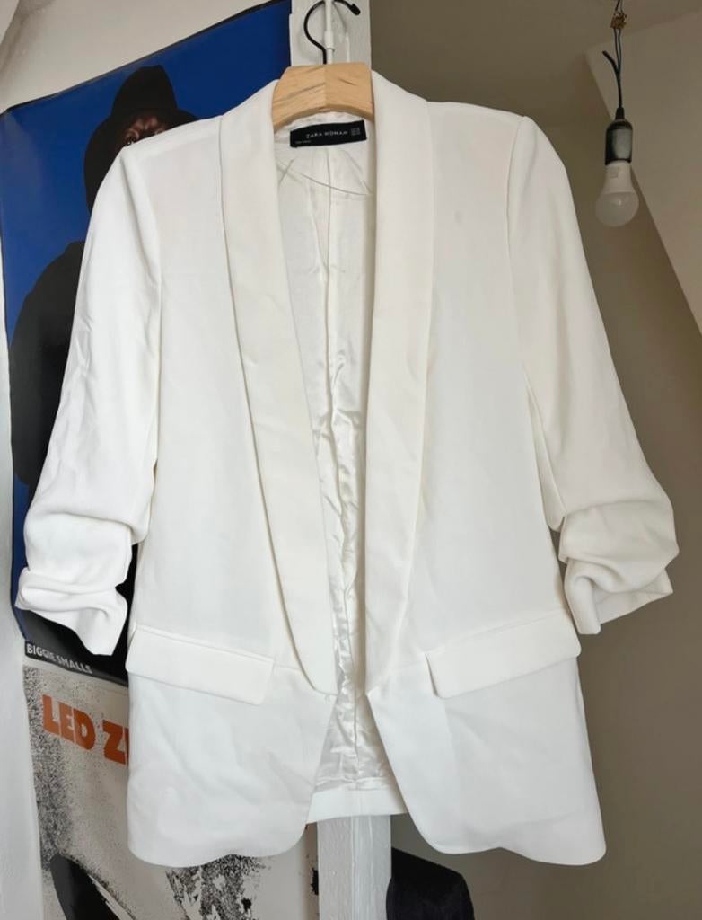 Zara blazer, Wit, Ophalen of Verzenden, Zo goed als nieuw, Jasje