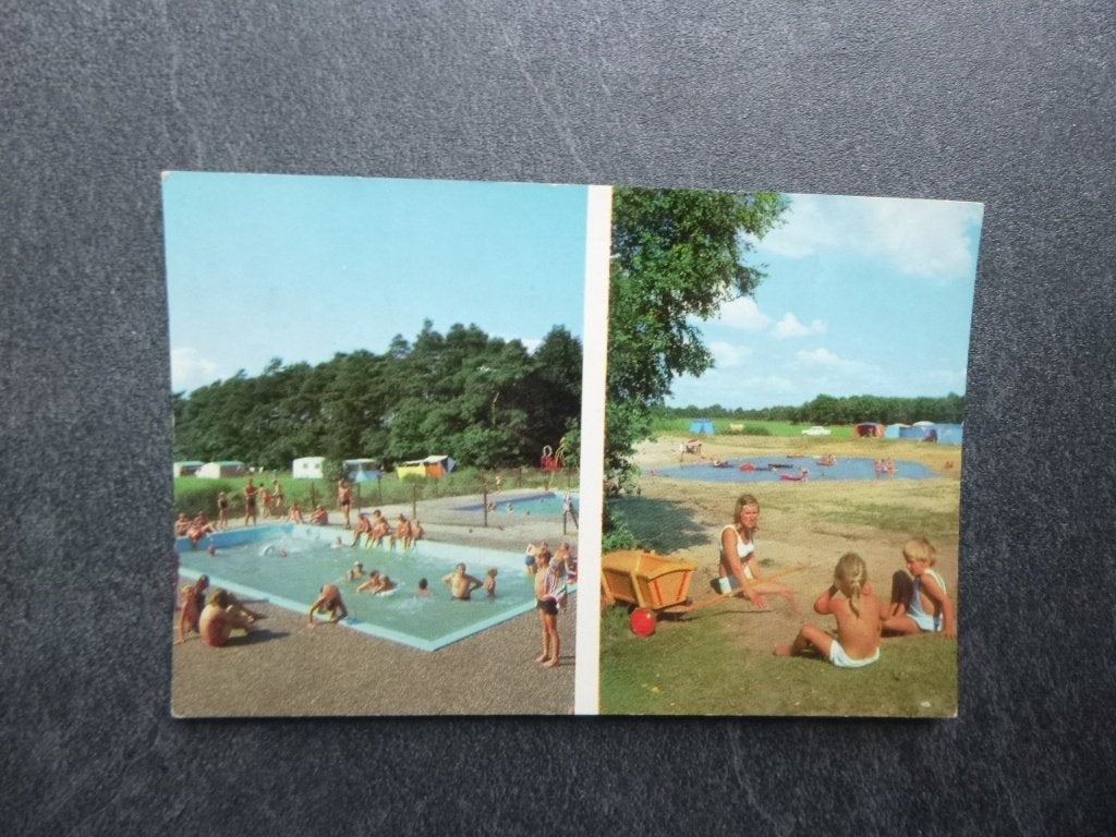 Weerselo, camping de Molenhof/zwembad 1974, Verzamelen, Verzenden, 1960 tot 1980, Gelopen, Noord-Brabant