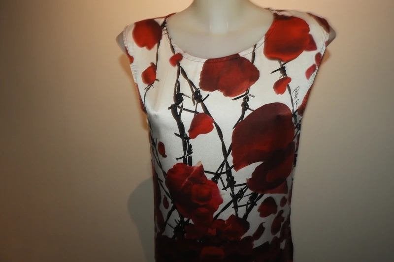 Philipp Plein zijden top bloemen rozen print merk bedel S, Gedragen, Philipp Plein, Meerkleurig, Verzenden