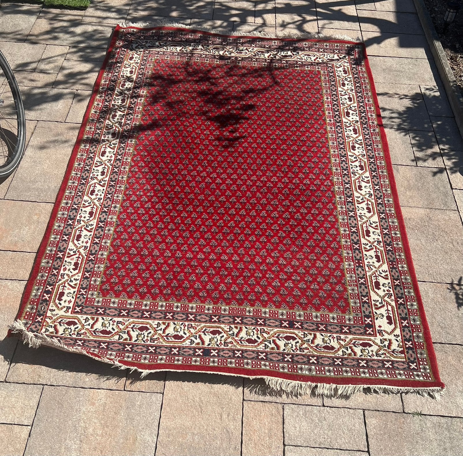 Authentiek vintage perzisch tapijt 170x240, Ophalen, Zo goed als nieuw, Rechthoekig, 200 cm of meer