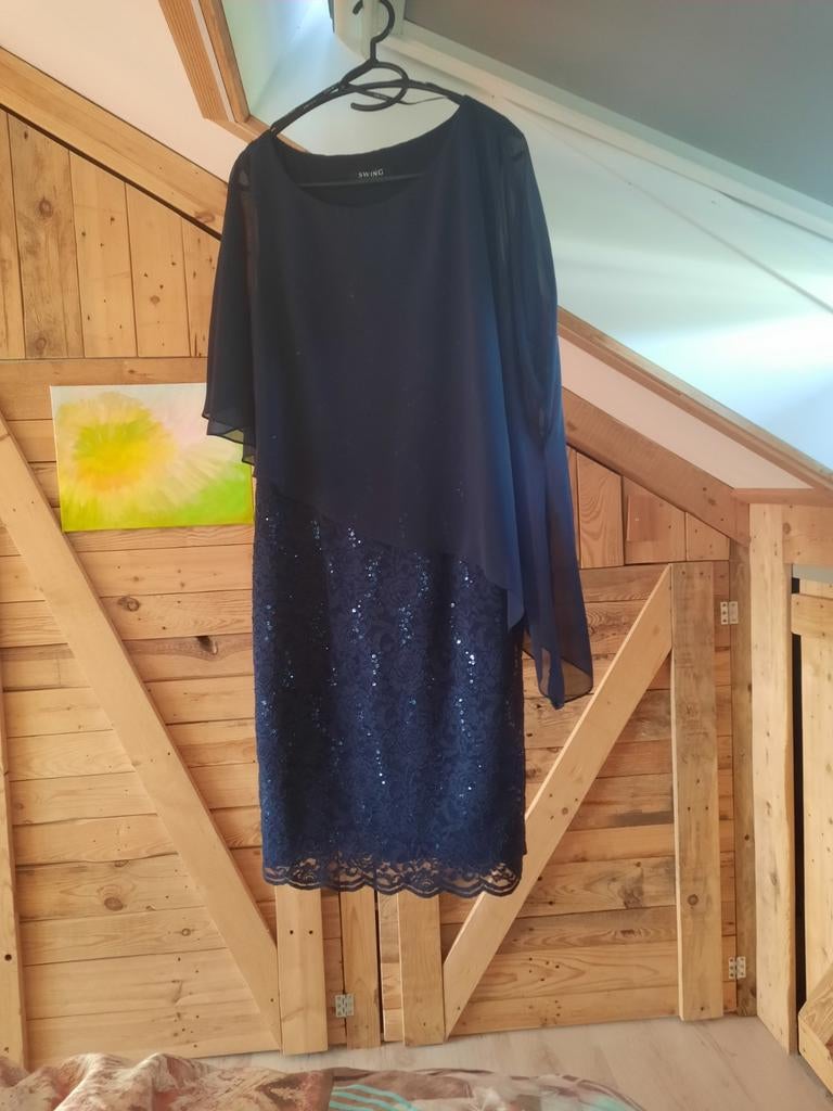 Moeder van de bruid jurk, Verzenden, Nieuw, Blauw, Jurk