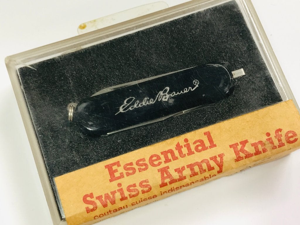 RETIRED WENGER EDDIE BAUER LIMITED old Box 65MM, Caravans en Kamperen, Kampeergereedschap, Vintageknives.nl, Ophalen of Verzenden