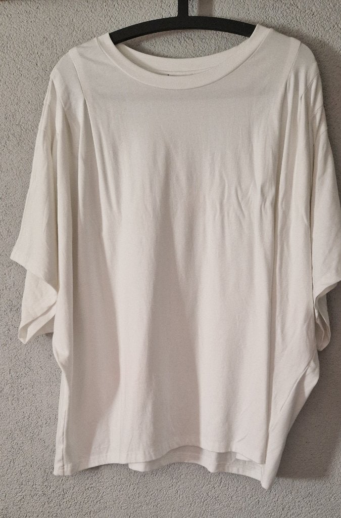 Norah top wit maat 48, Kleding | Dames, Grote Maten, Verzenden, Wit, Nieuw, Shirt of Top