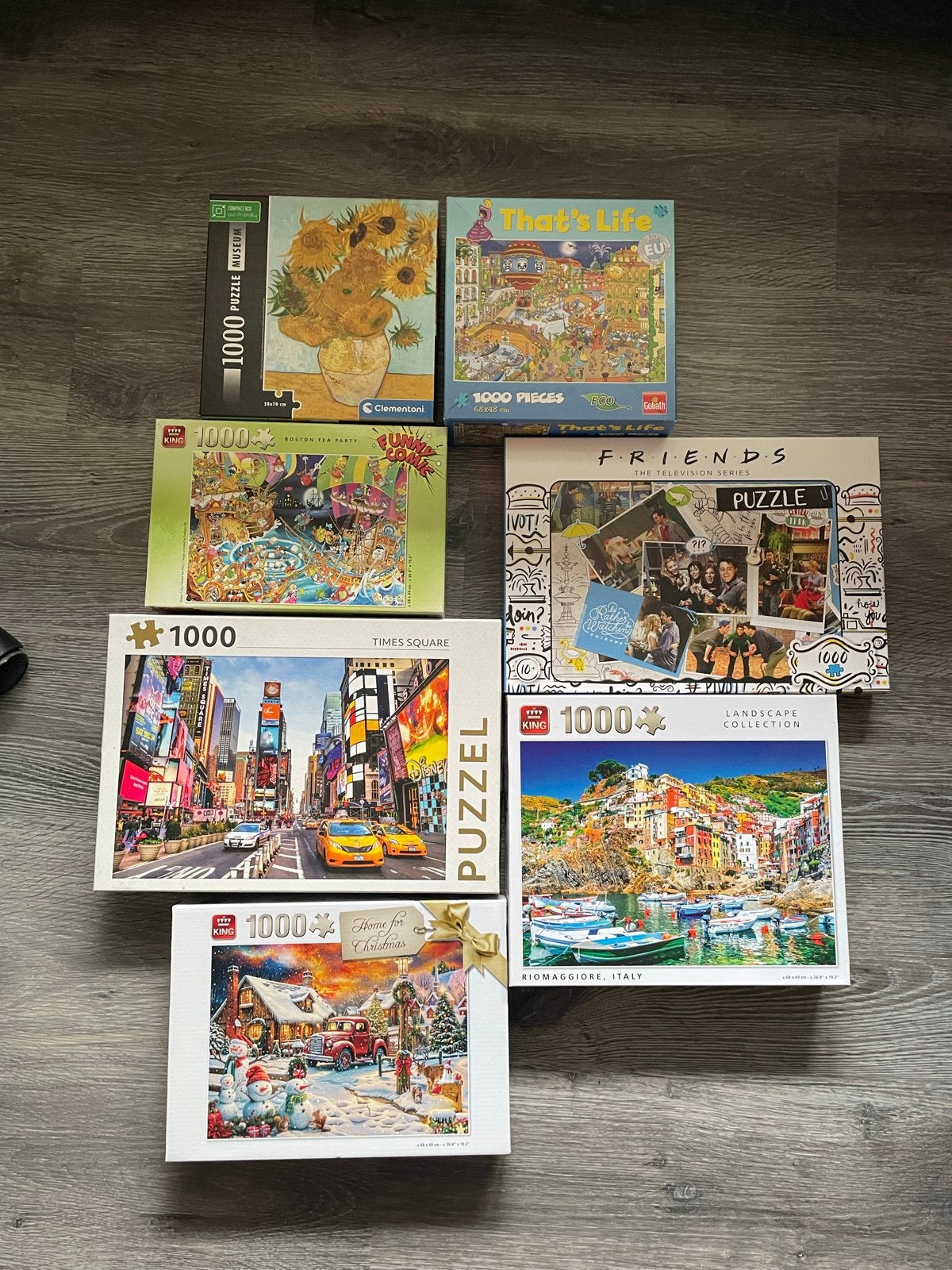 Grote collectie legpuzzels (1000 en 500 stukjes), Ophalen, 500 t/m 1500 stukjes, Gebruikt, Legpuzzel