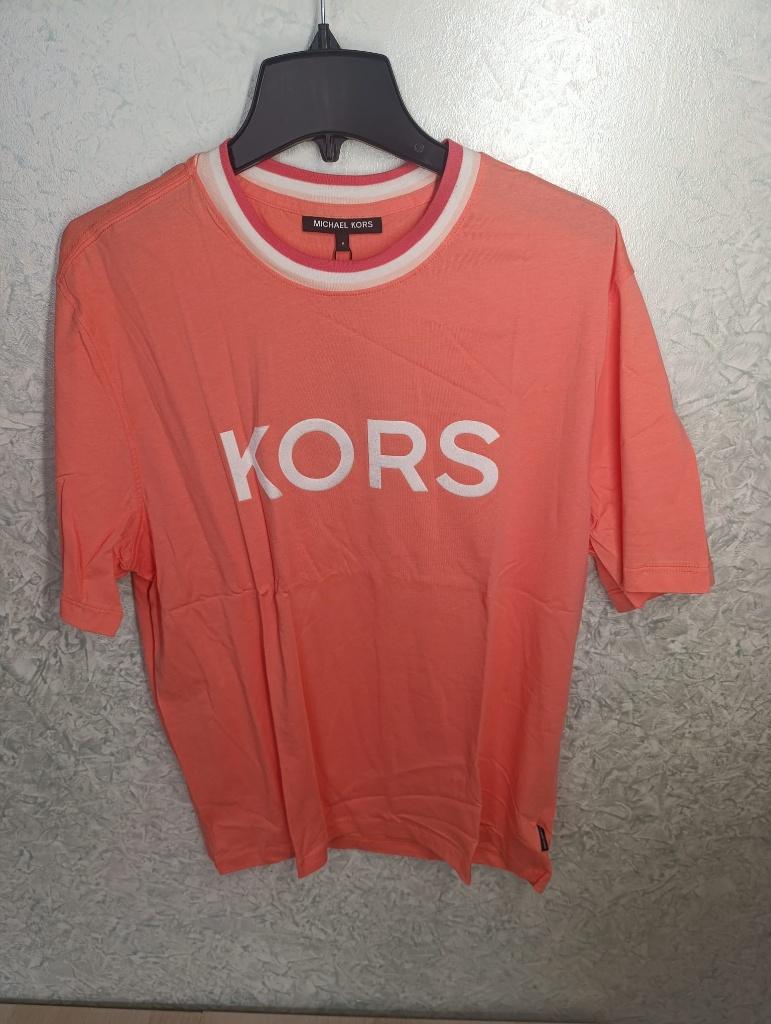 Nieuw Michael Kors logo-cotton oversized t-shirt, Kleding | Heren, T-shirts, Maat 48/50 (M), Nieuw, Ophalen of Verzenden, Roze