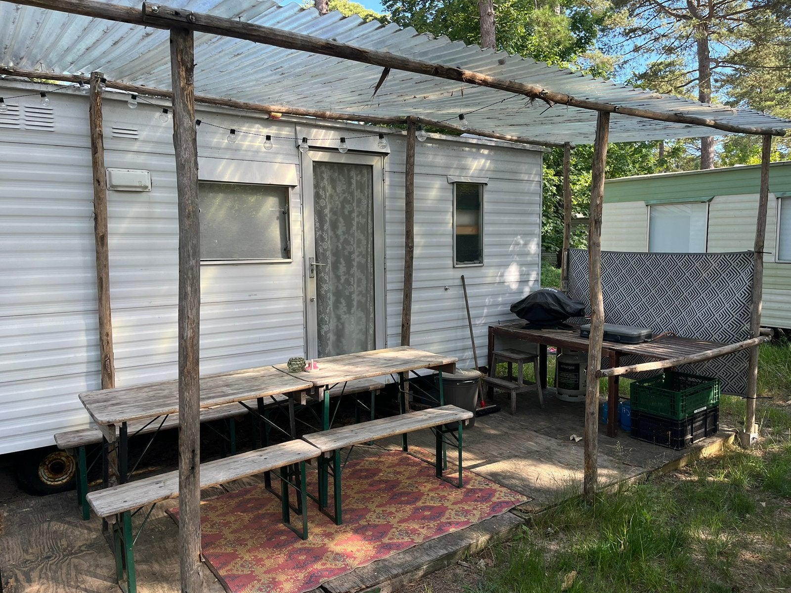 Bakkum  6 persoons caravan te koop ZONDER PLEK, Rondzit, Particulier, Tot en met 6, 8 meter en meer