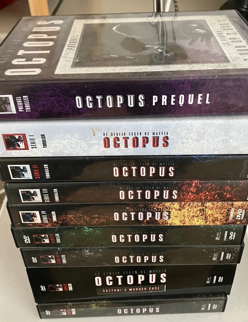 La Piovra - De Octopus DVD's COMPLEET!, Cd's en Dvd's, Dvd's | Tv en Series, Ophalen, Nederlands, Zo goed als nieuw, Italiaans