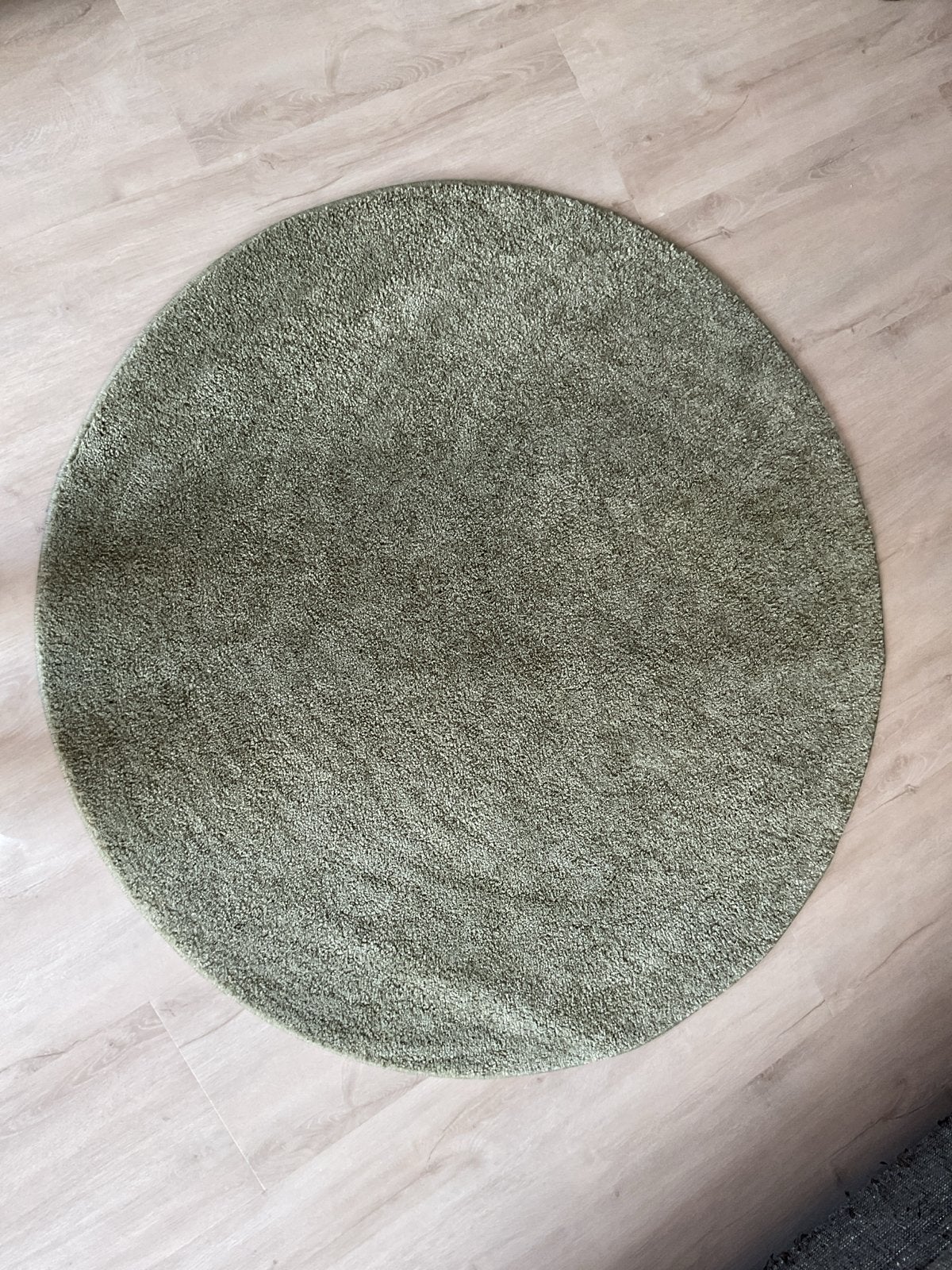 IKEA Stoense Vloerkleed Rond Groen 130 cm, Ophalen, 100 tot 150 cm, Rond, Zo goed als nieuw