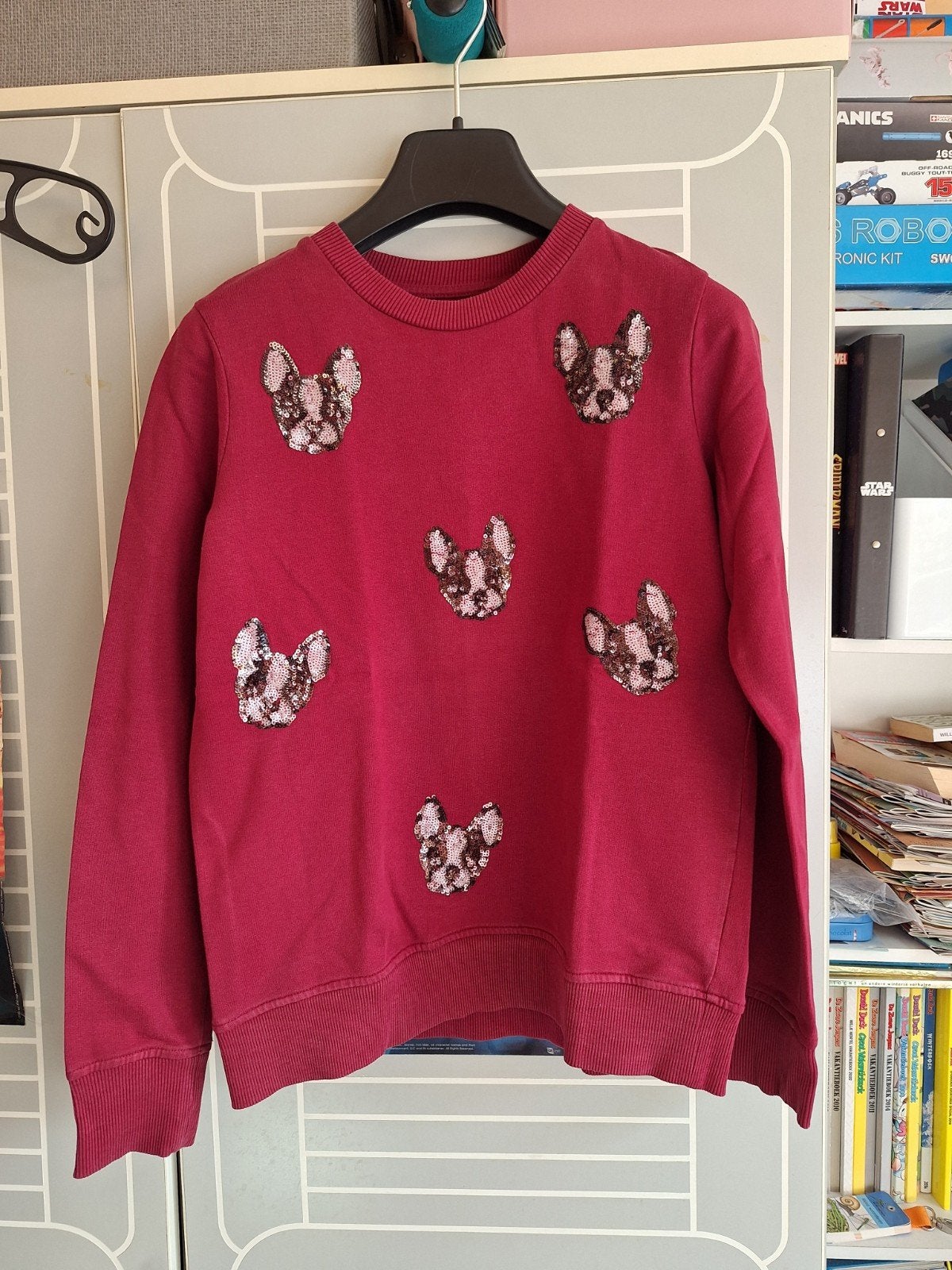 C&A trui hondjes mt 158, C&A, Meisje, Trui of Vest, Ophalen of Verzenden