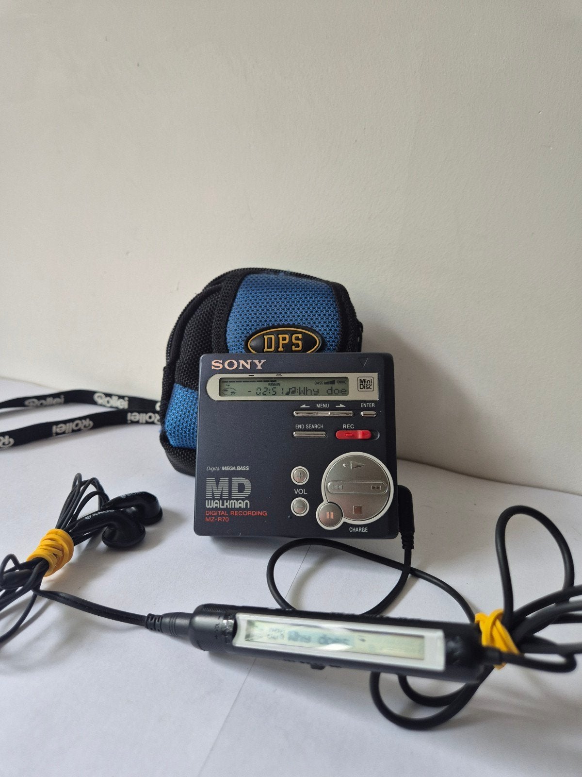 Sony MD MZ-R70 donkerblauw – Uitmuntend! - Perfect werkend, Ophalen of Verzenden, Walkman