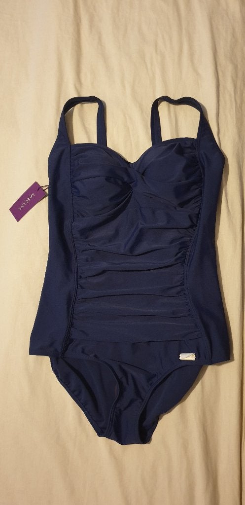 NIEUW. Lascana badpak. donkerblauw. 40E, Kleding | Dames, Badmode en Zwemkleding, Verzenden, Nieuw, Blauw, Badpak