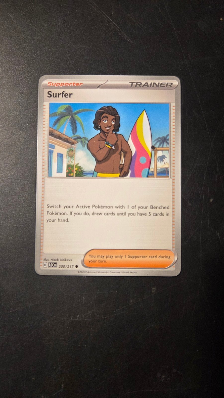 Surfer 200/217 - Ascended Heroes Pokémon Kaart, Verzenden, Zo goed als nieuw, Losse kaart