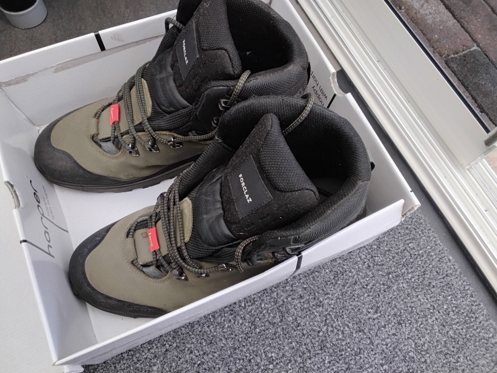 Forclaz wandelschoenen maat 45, groen/zwart, Sport en Fitness, Ophalen of Verzenden, Zo goed als nieuw, Schoenen
