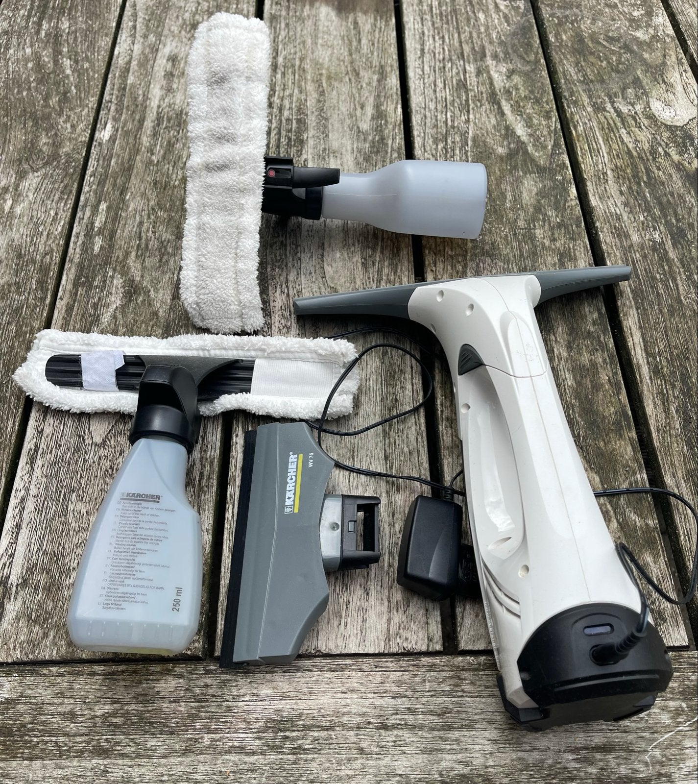 Kärcher WV 75 Raamwisser Set - Voor Streeploos Schone Ramen, Ophalen of Verzenden, Raamwisser of Trekker